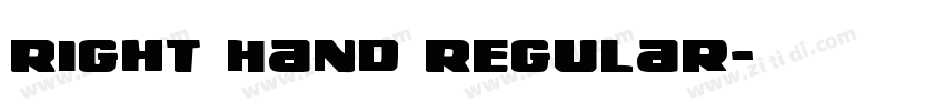 Right Hand Regular字体转换